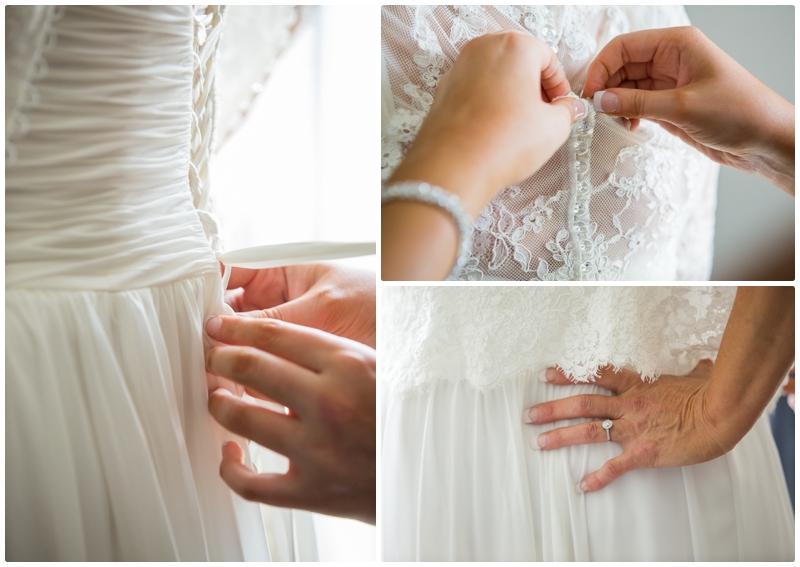 wedding gown detail