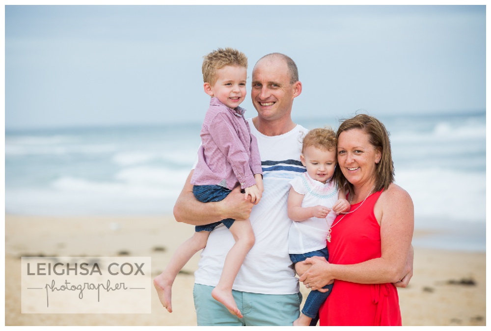 Newcastle Beach Family Portraits