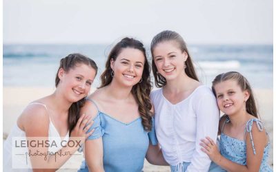 Family of girls – Nobbys Beach