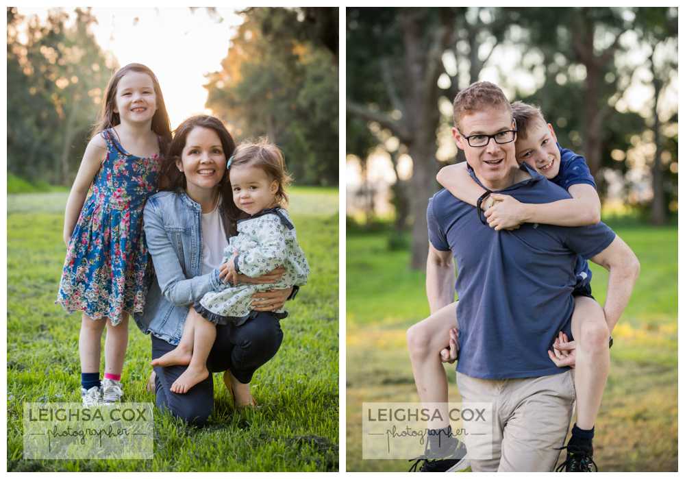 Family portraits with mum and dad