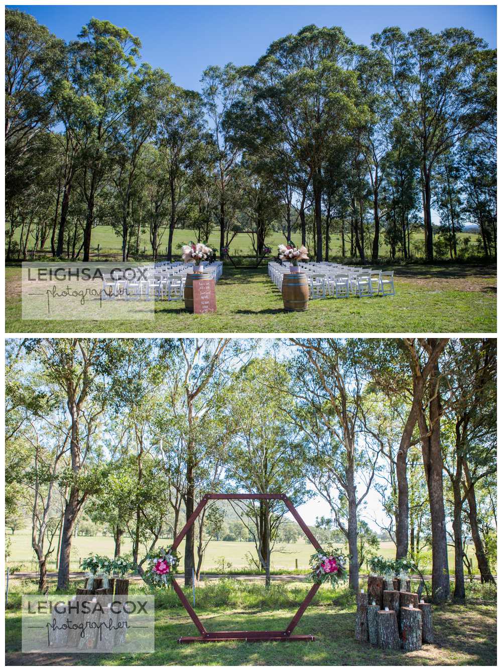 farm wedding ceremony