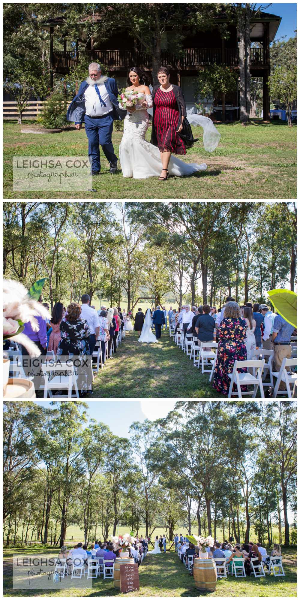 bride walk down isle