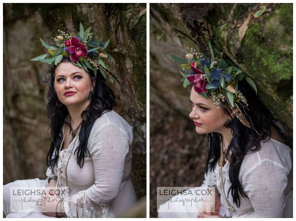 Rainforest couture botanical headpiece