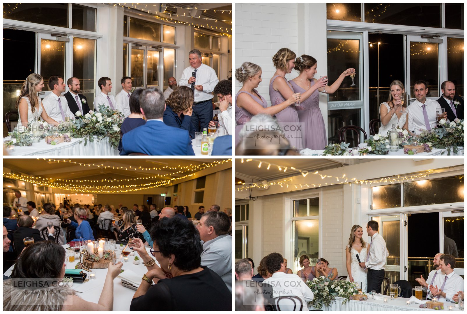 Dixon Park Surf Club Wedding reception