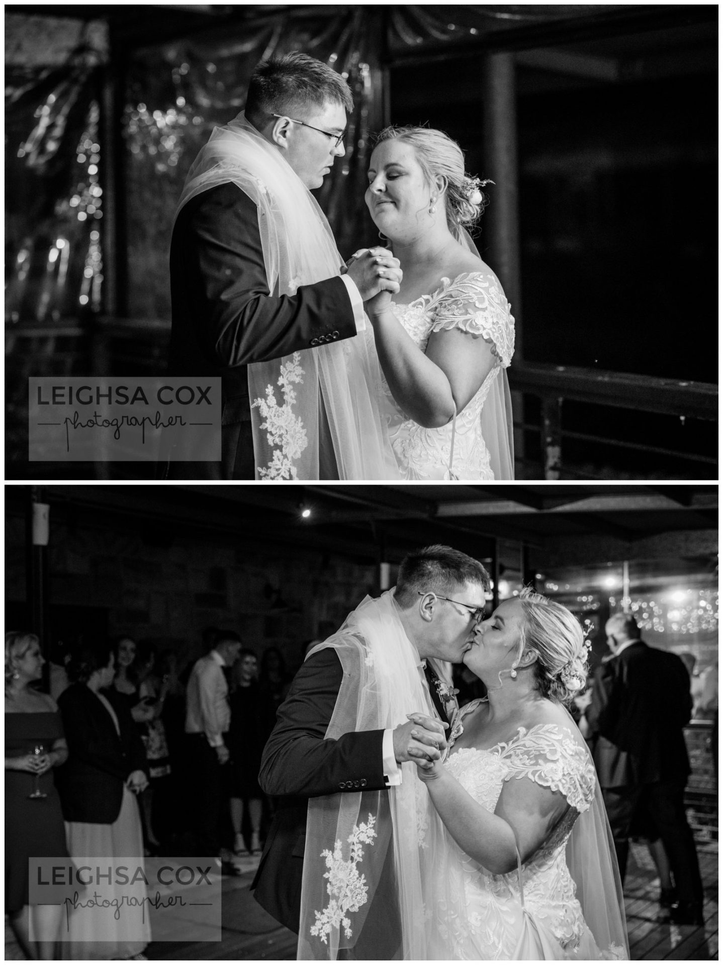 Bride and groom first dance