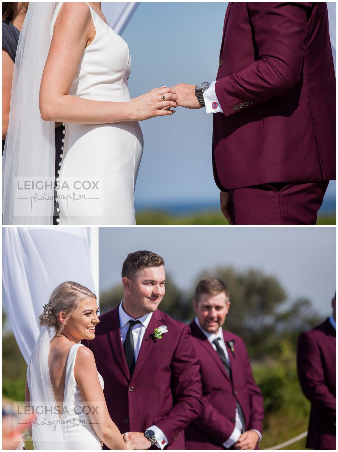 Caves Beach Resort Wedding ceremony