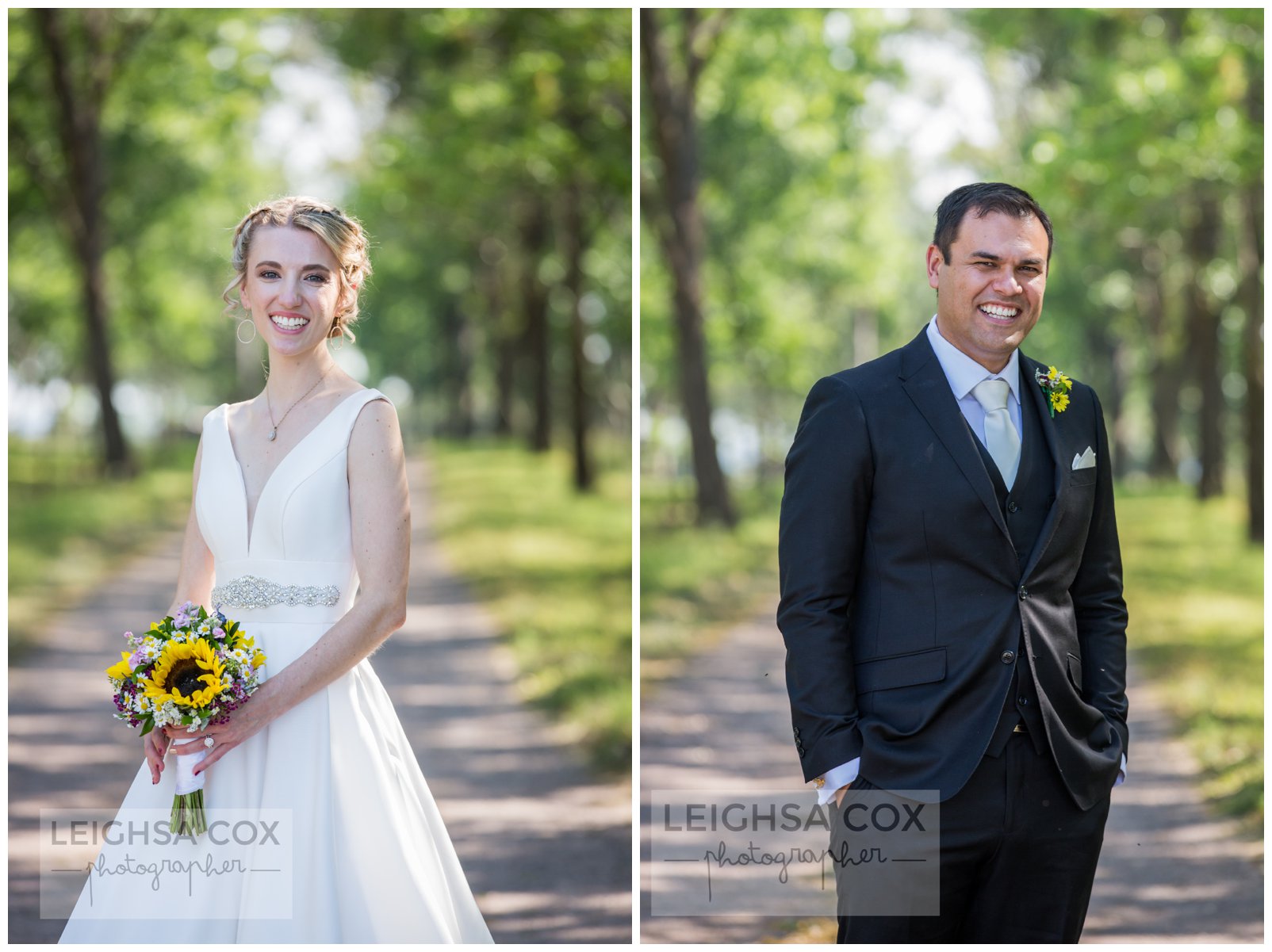 Woodville bride and groom