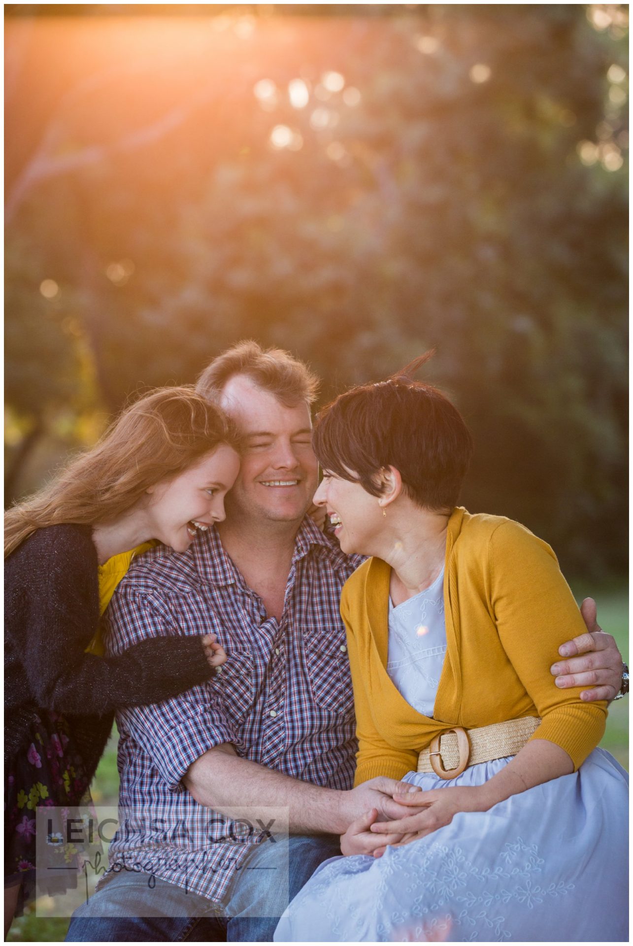 Sunset family portraits Morpeth