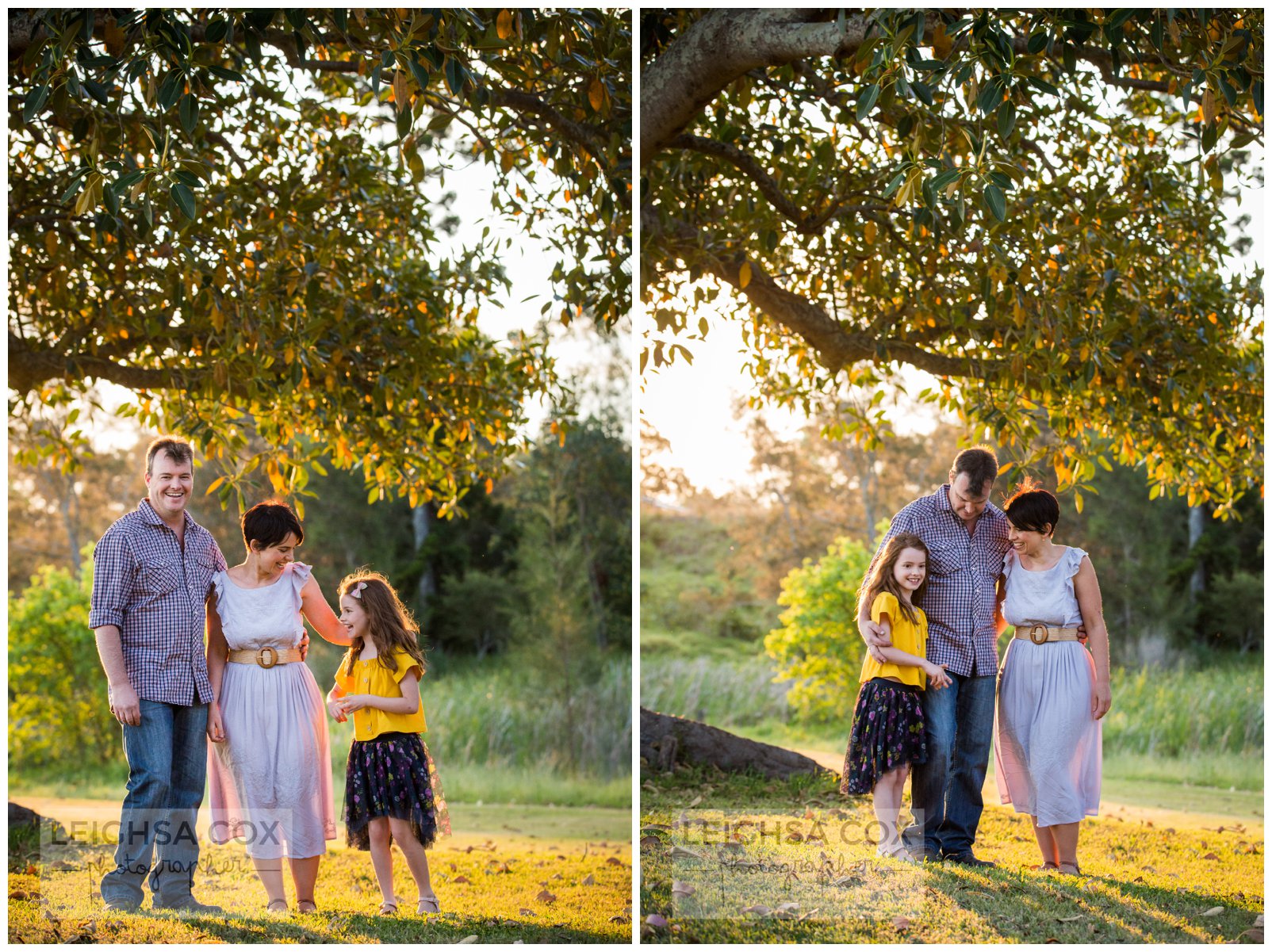 Sunset family portraits Morpeth