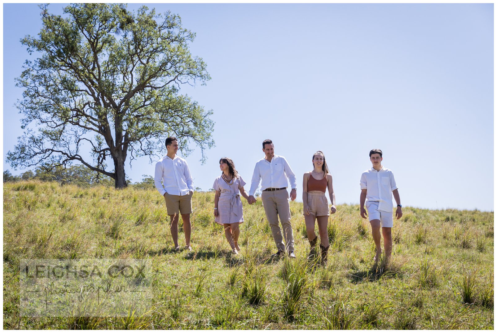 Family in the hills