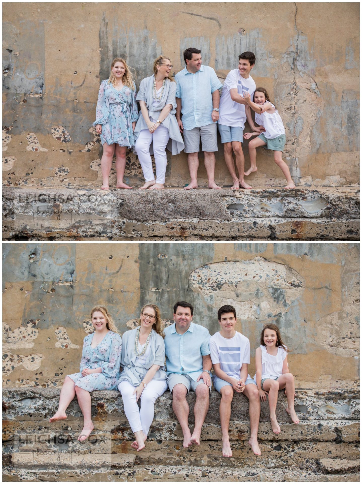 Windy Newcastle Baths Family