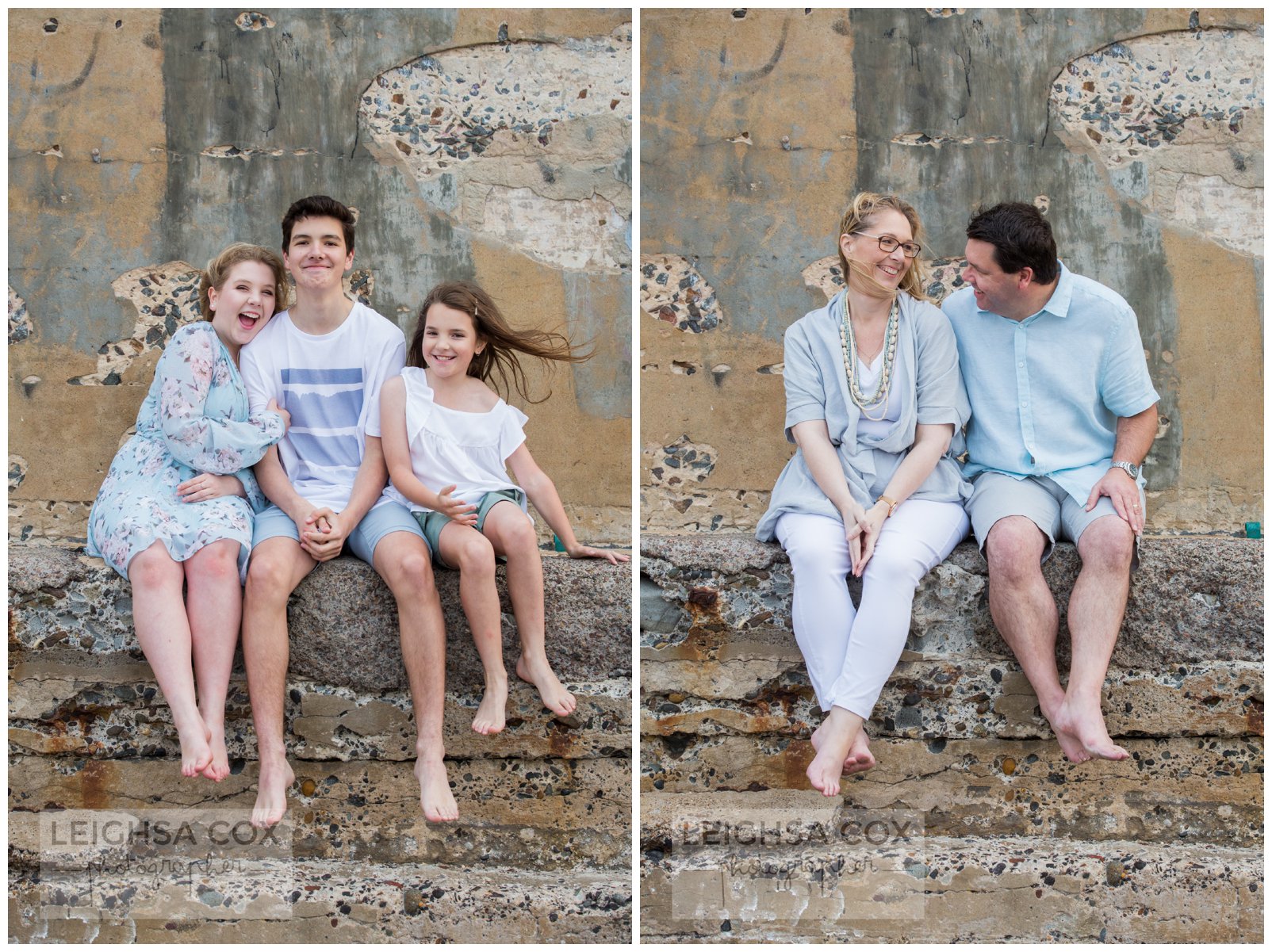 Windy Newcastle Baths Family