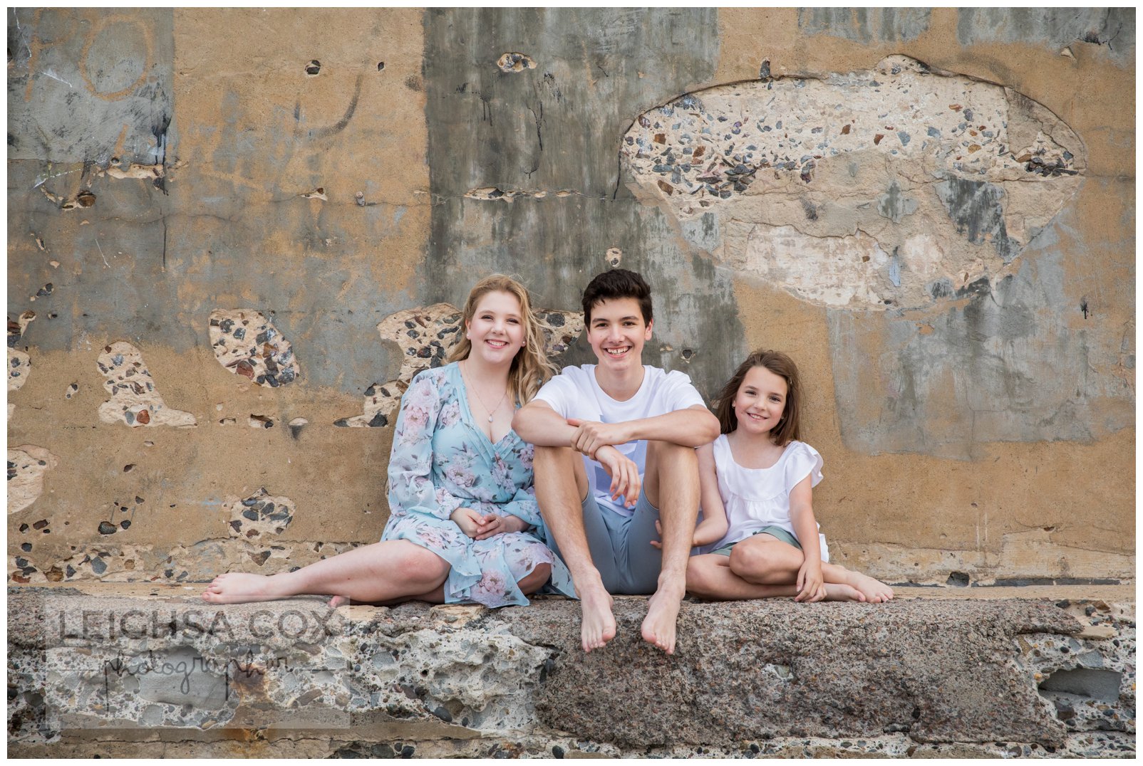 Windy Newcastle Baths Family