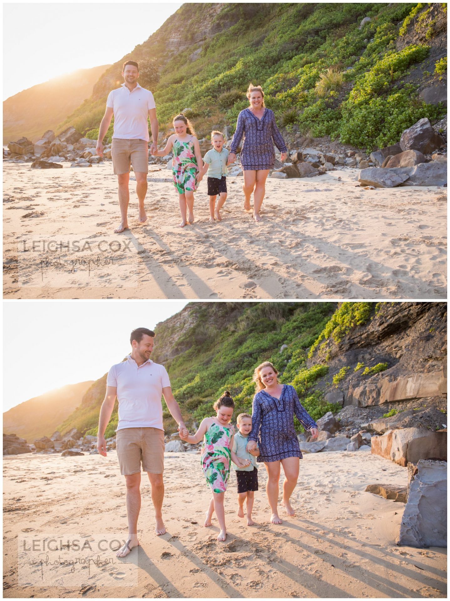 Family beach portraits - Newcastle