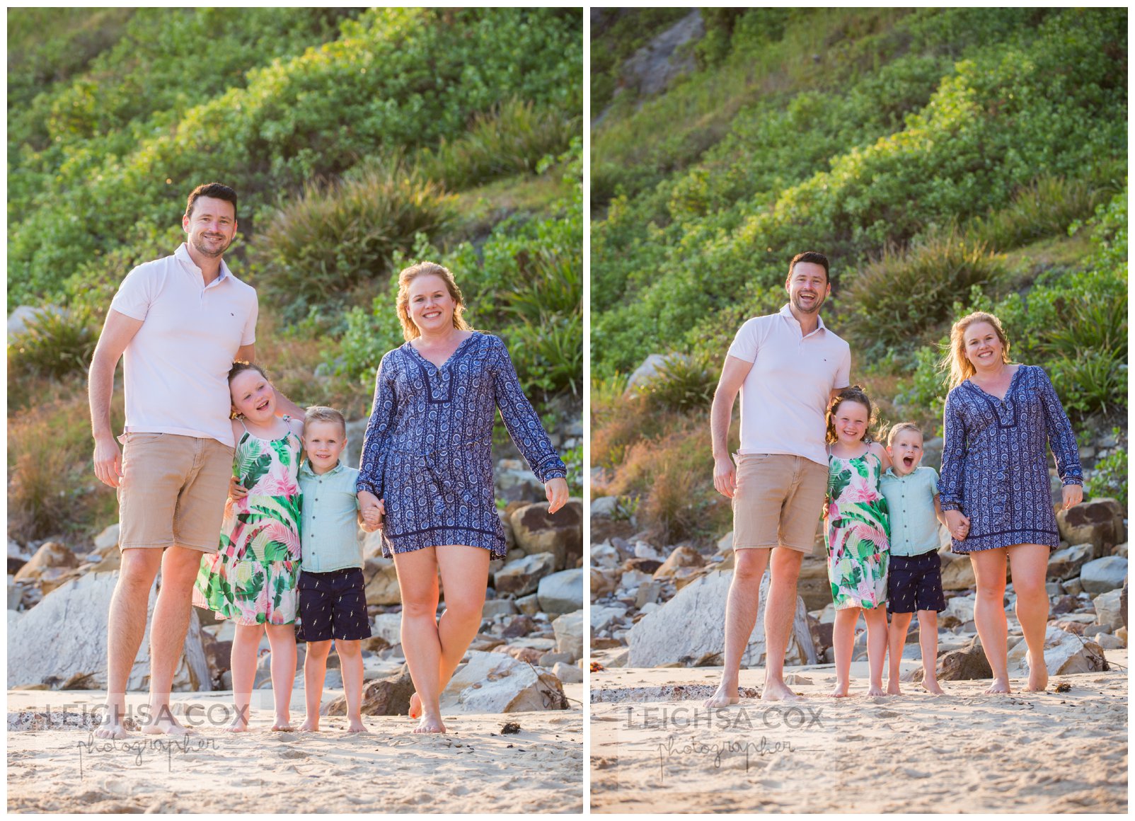 Family beach portraits - Newcastle