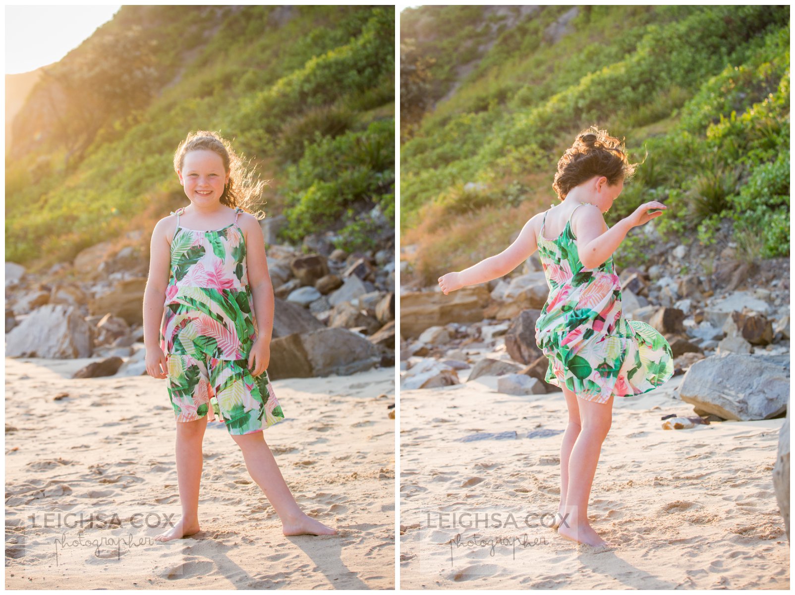 dancing on the beach