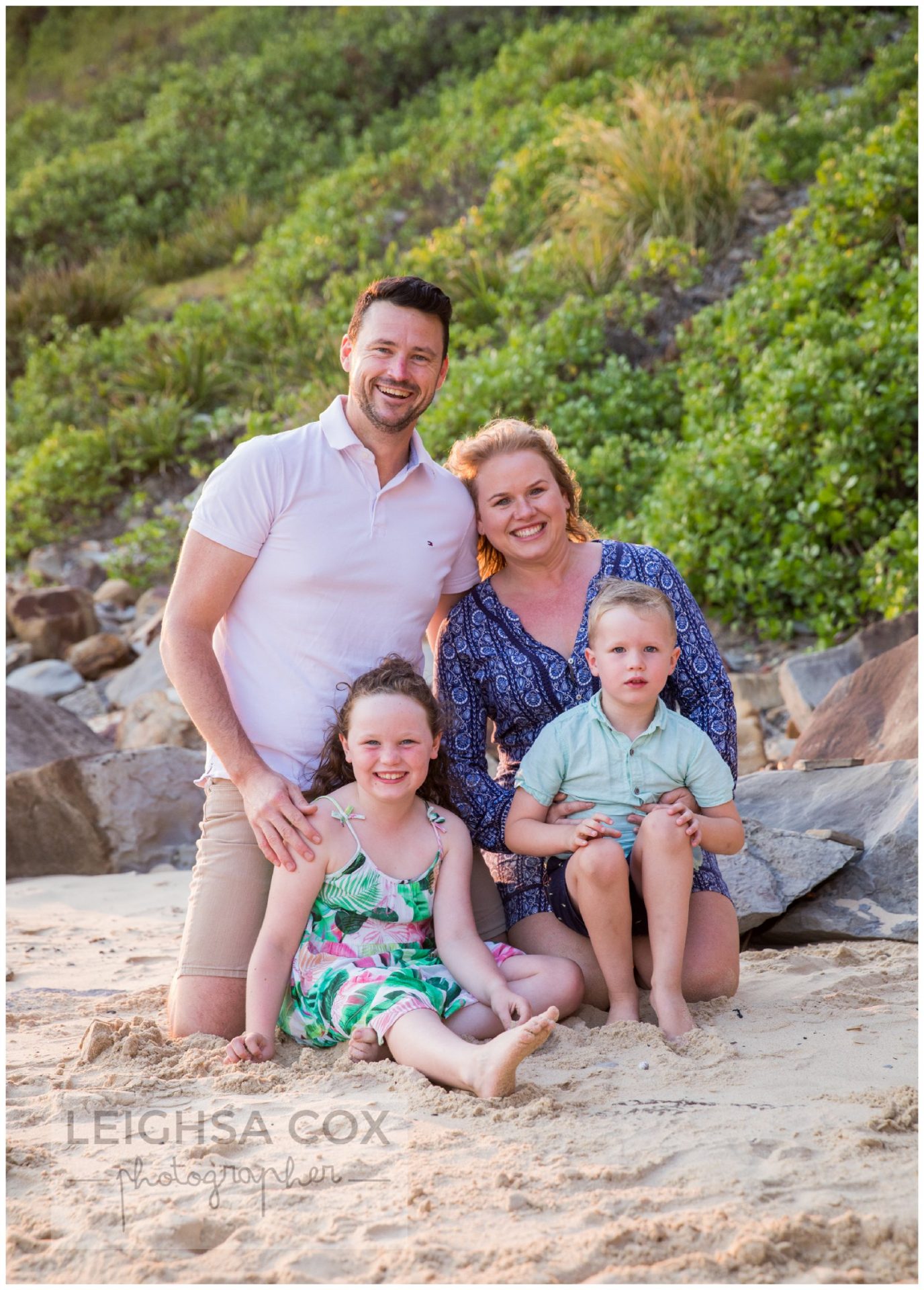Family beach portraits - Newcastle