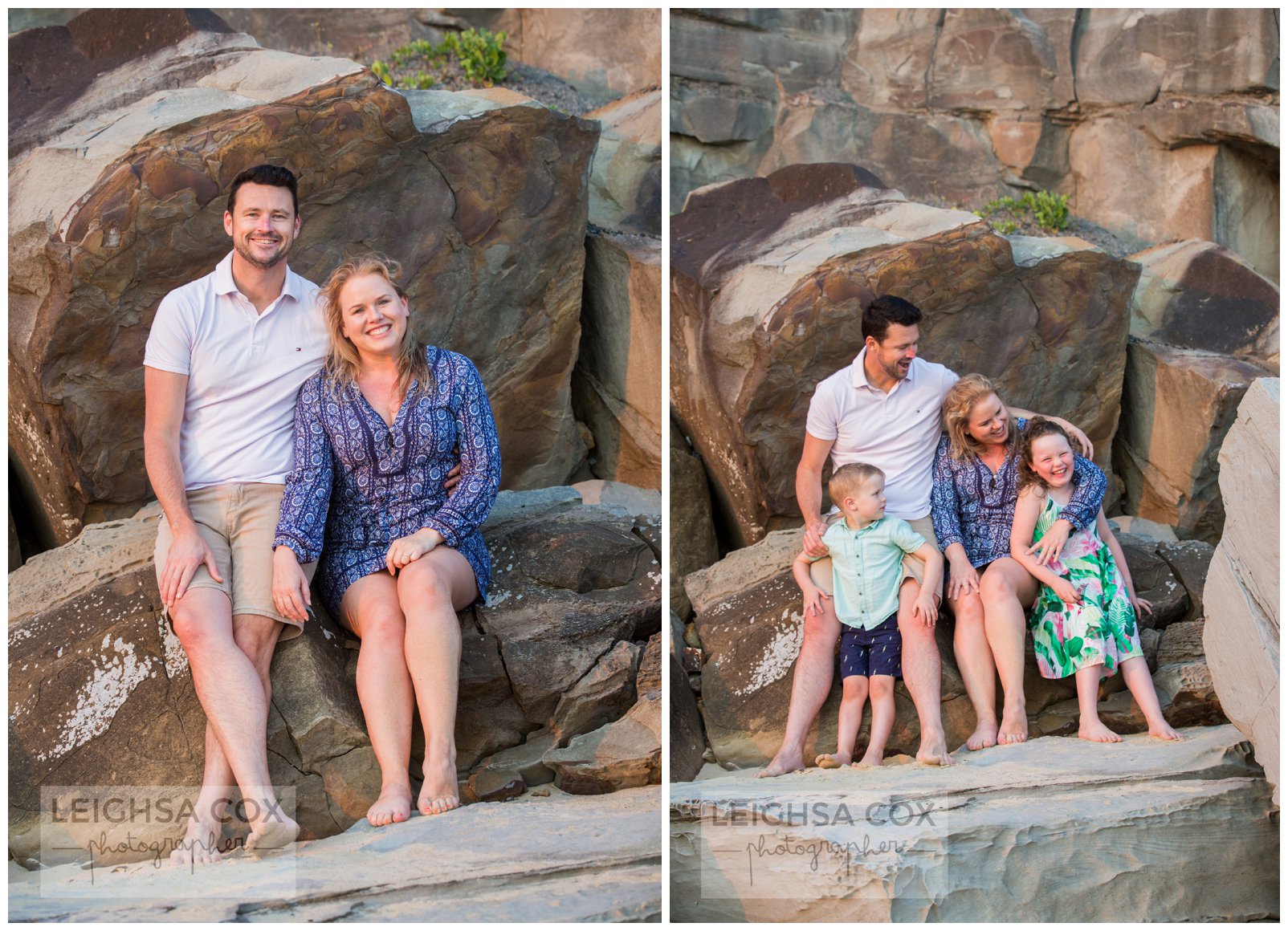 Family beach portraits - Newcastle