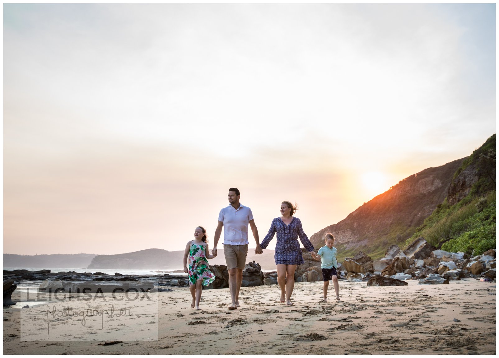 Family beach portraits - Newcastle