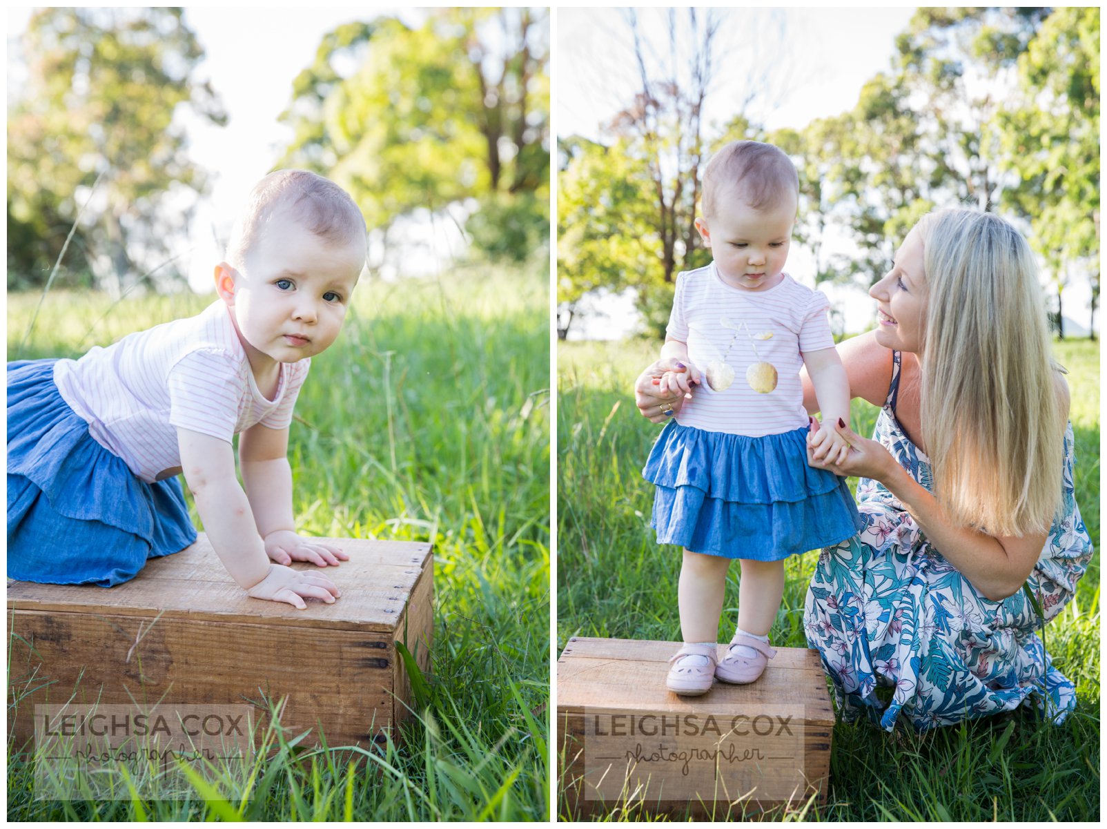 toddler exploring east maitland park