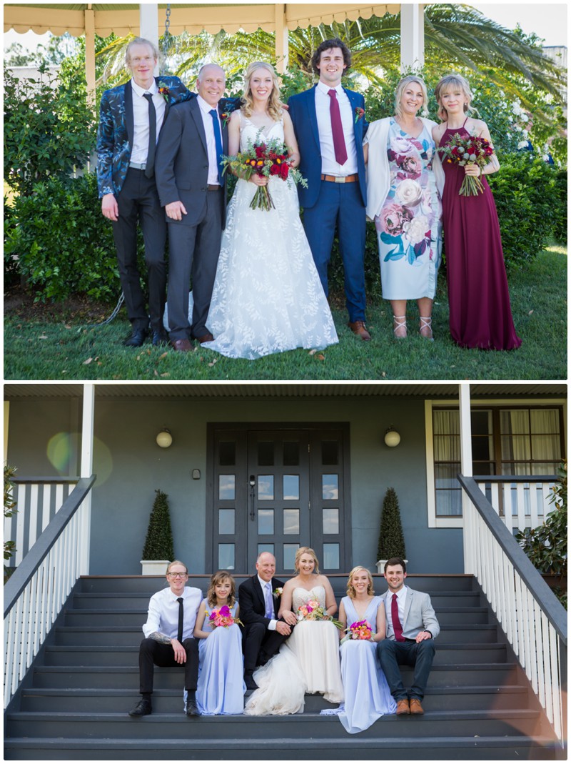 family wedding portraits hunter valley