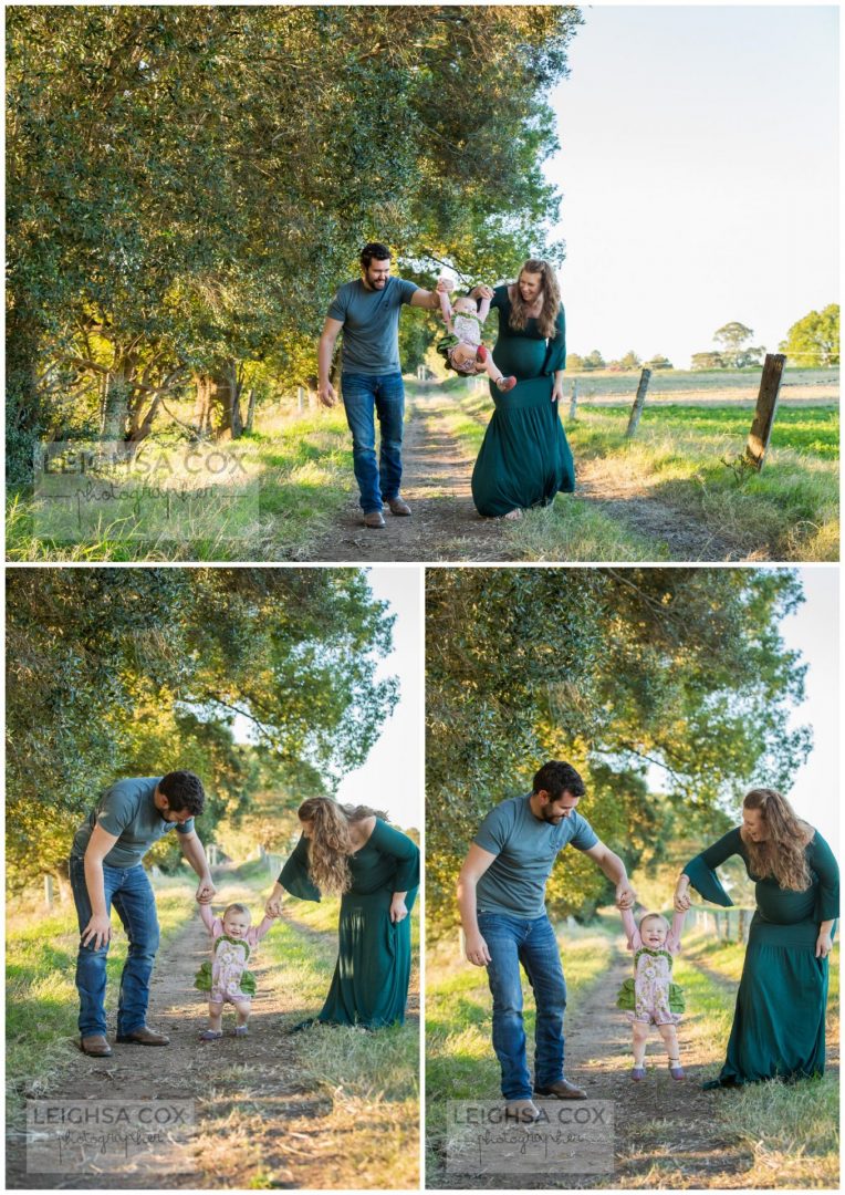 fun maternity portraits Hunter Valley