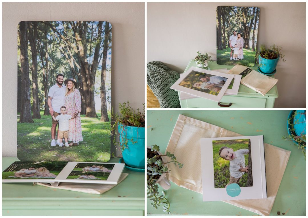 Family portrait prints and album