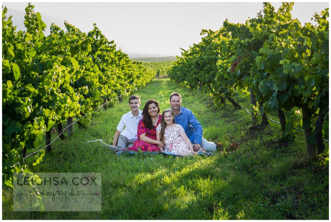 Family in the vines