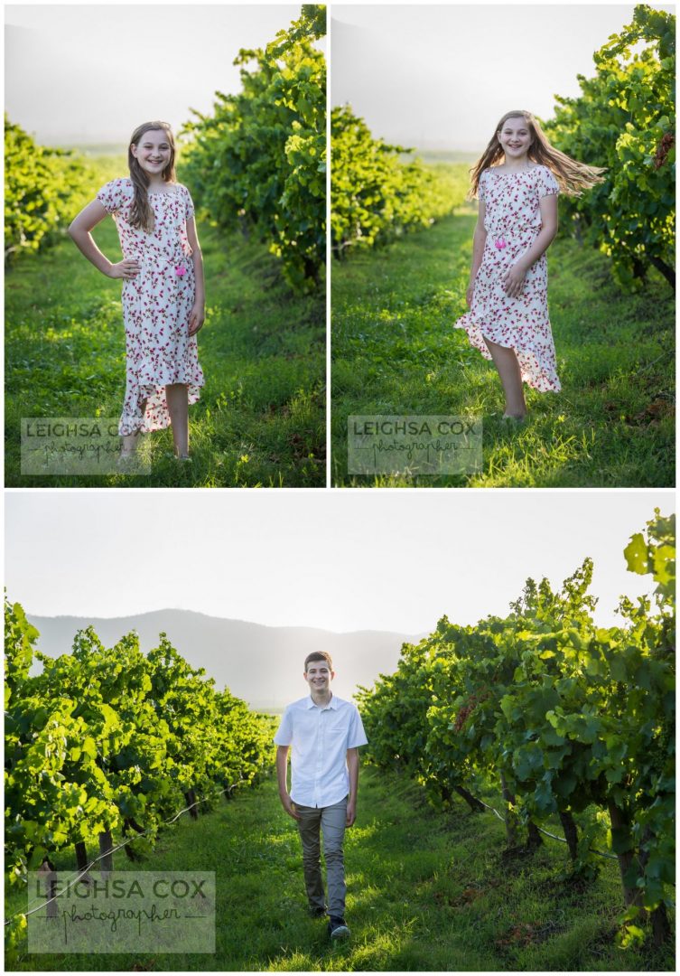 Family in the vines