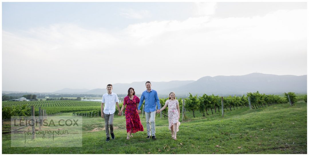 Family in the vines