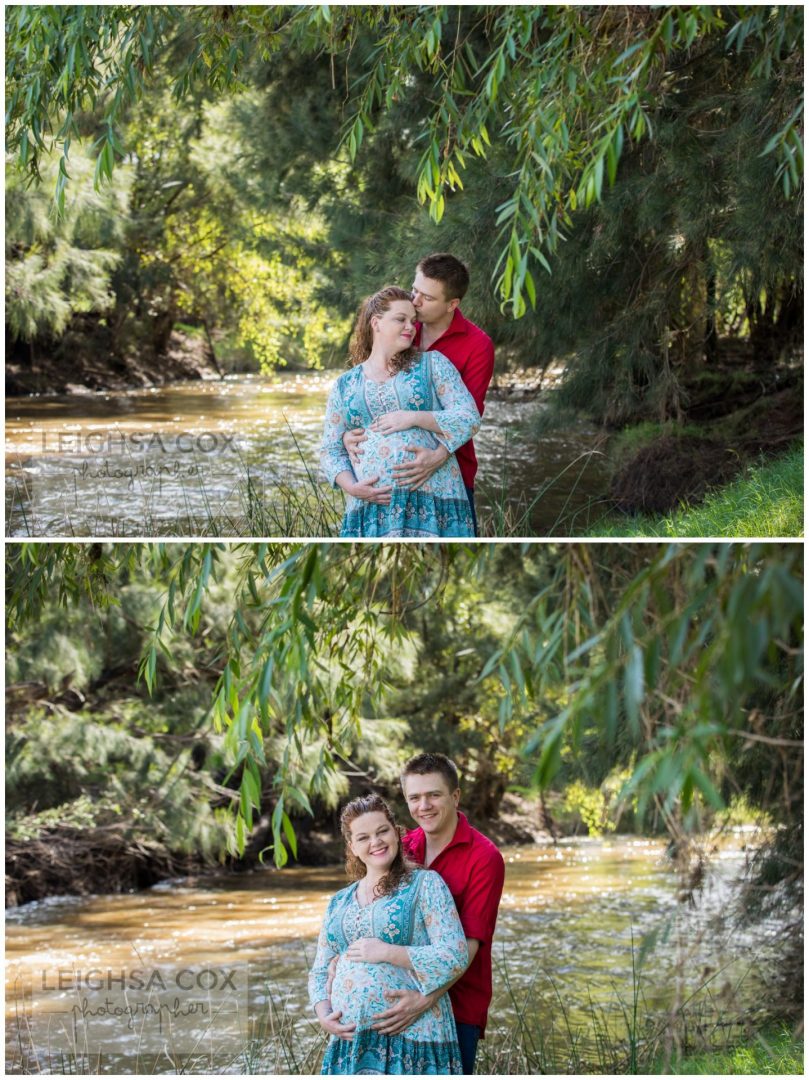 pregnant couple Hunter Valley