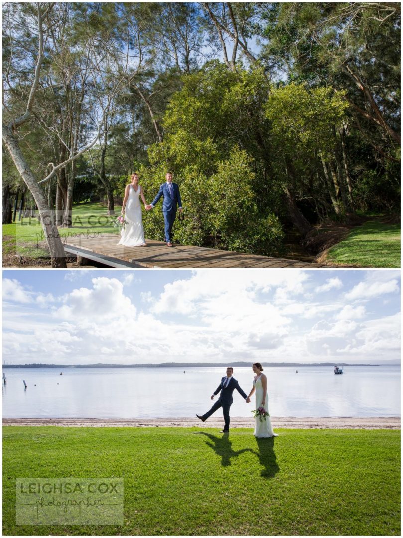 wedding couple lake macquarie