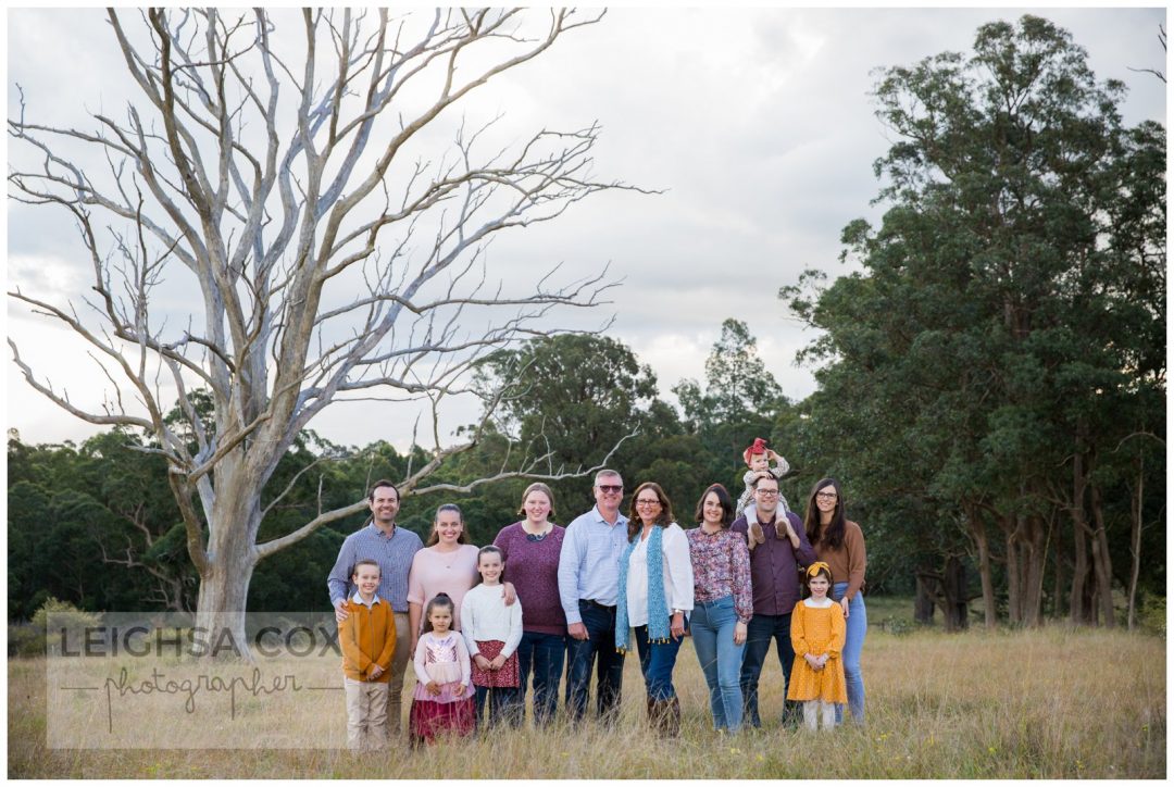 Whole family on the farm Maitland