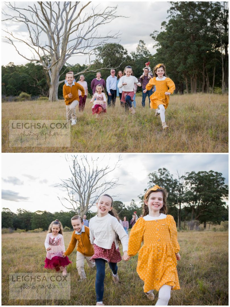 Whole family on the farm Maitland