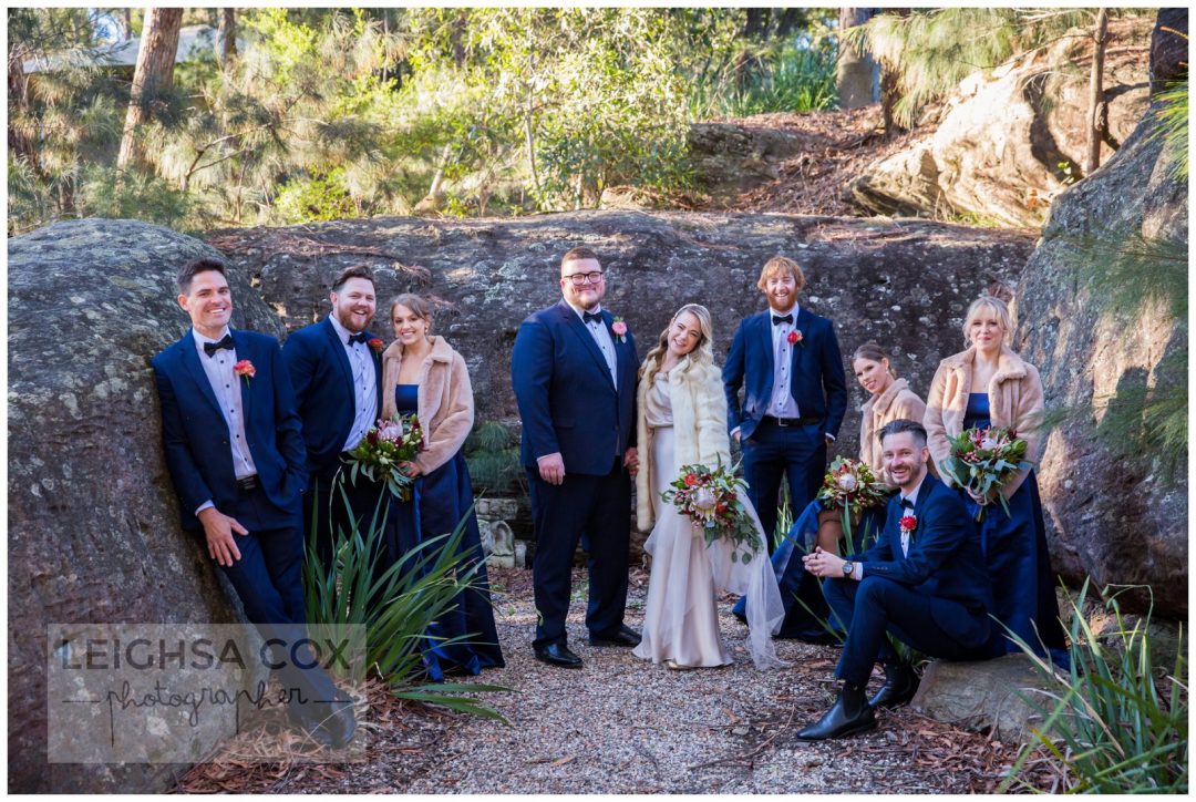 blue mountains bridal party