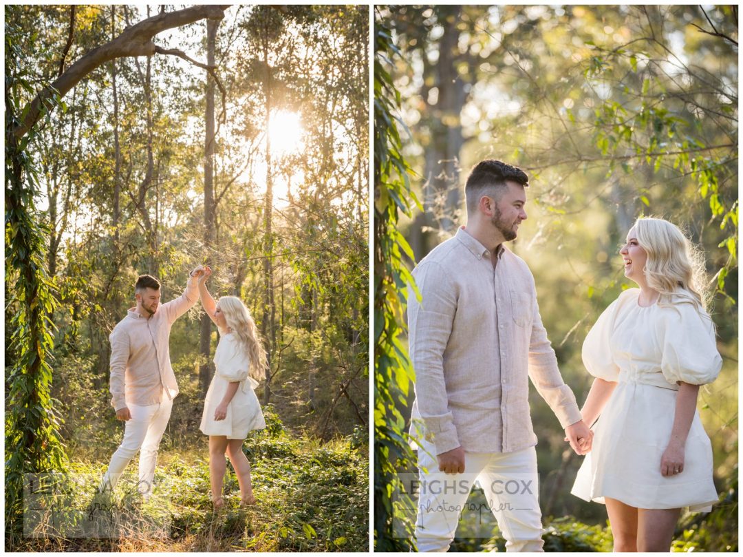 golden hour engagement