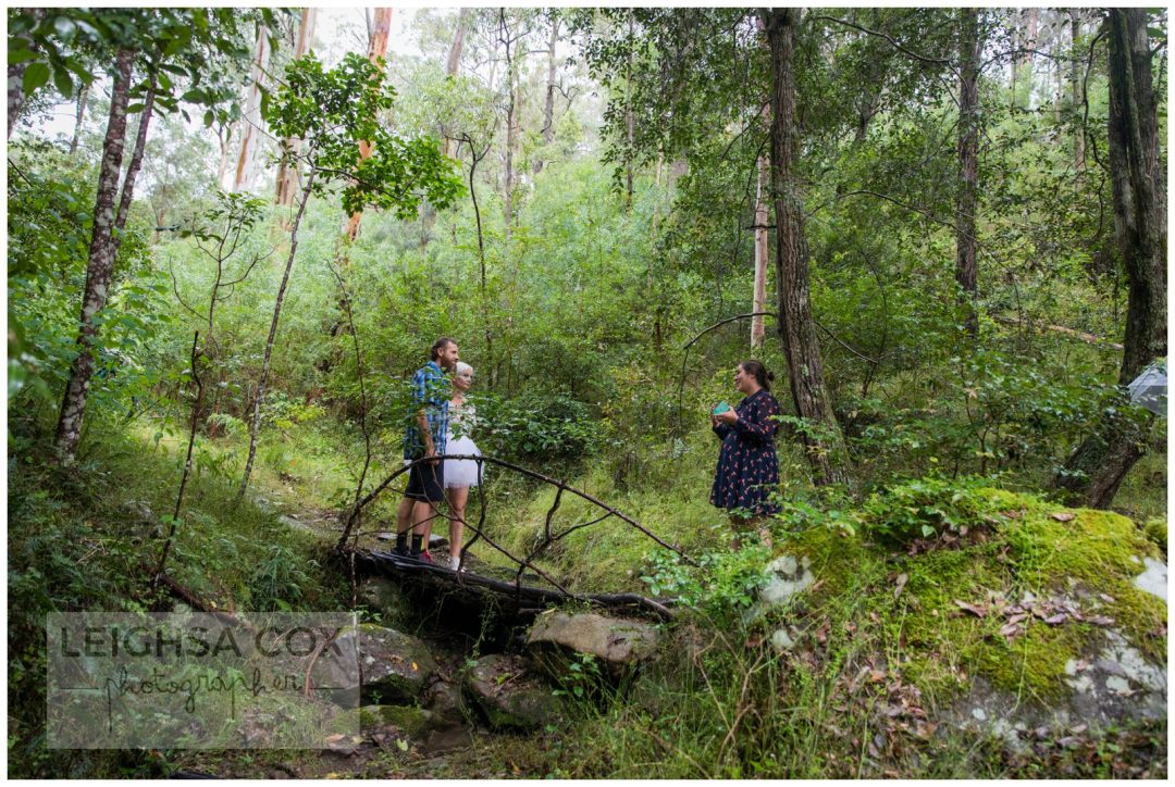 Rainy mountain bike wedding