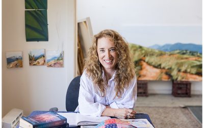 Artist in home studio