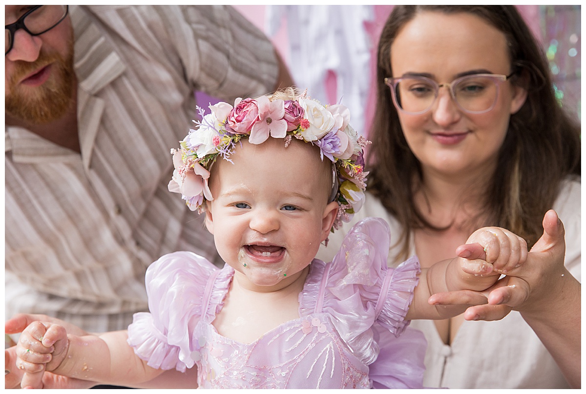 First birthday fun at home