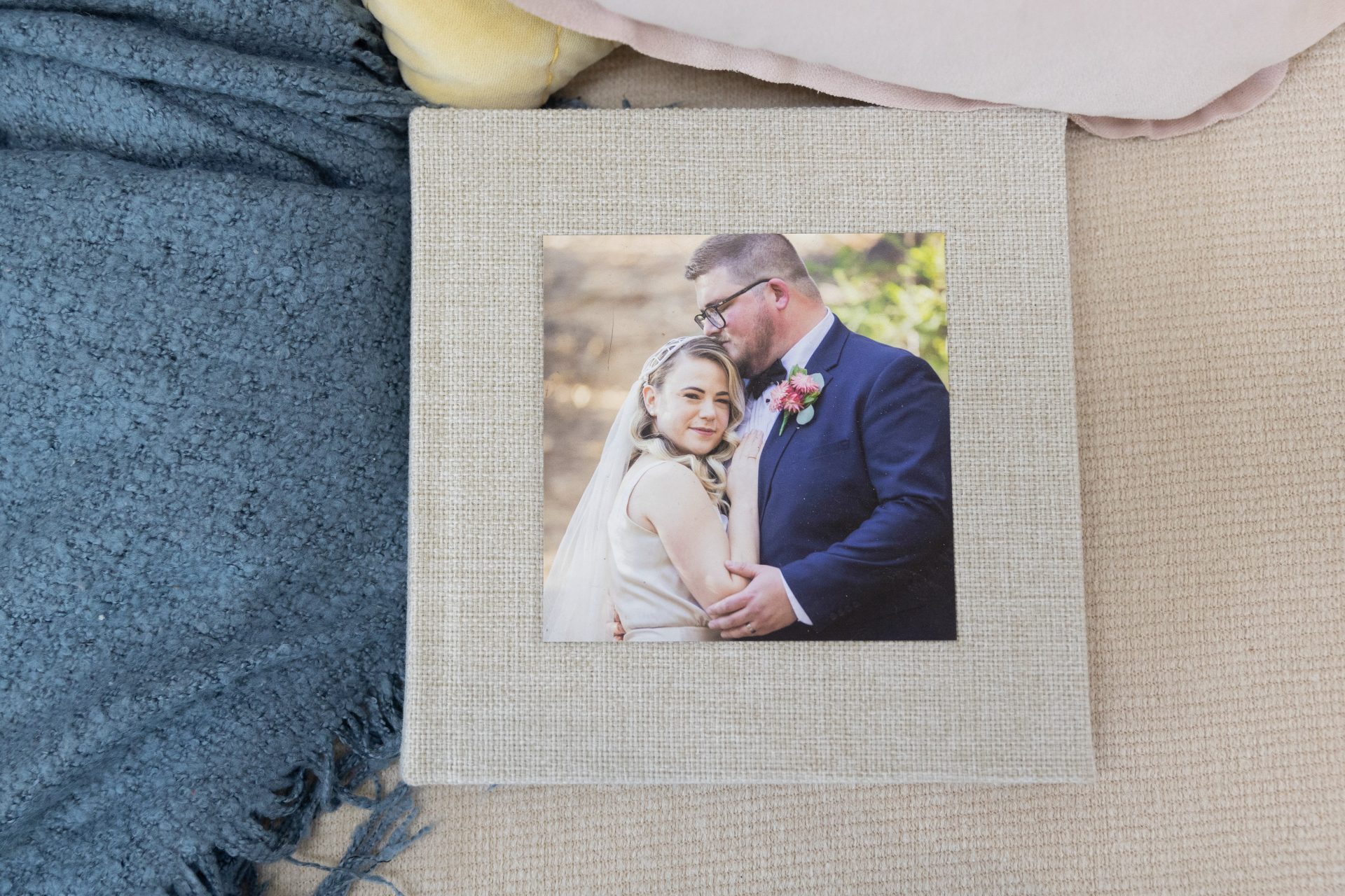 beautiful orange wedding album